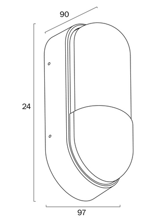 Telbix Hull Exterior Wall Light