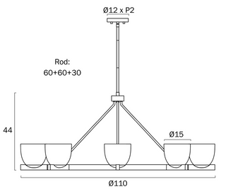 Telbix Radam 8 Pendant Light