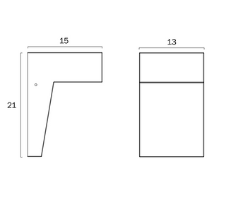 Telbix Engar Gypsuim Exterior Wall Light