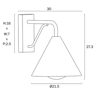 Telbix Ashford Exterior Wall Light