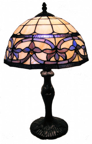 Toongabbie T121345B Leadlight Table Lamp 12″