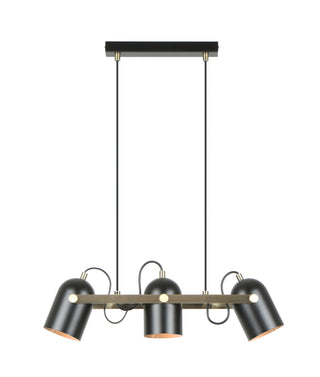 CLA Tazza Interior Ellipse Shade with Antique Brass Hardware Pendant Light
