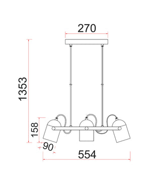 CLA Tazza Interior Ellipse Shade with Antique Brass Hardware Pendant Light