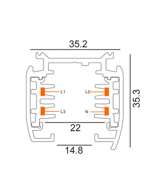 CLA 4 Wire 3 Circuit Universal Tracks, Connectors, End Cap & Live End