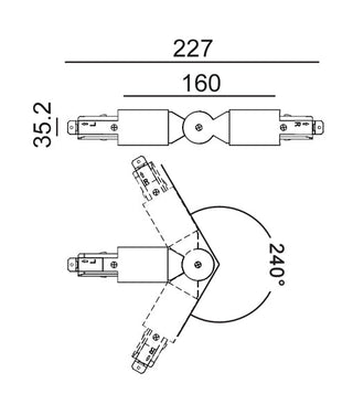 CLA 4 Wire 3 Circuit Universal Tracks, Connectors, End Cap & Live End