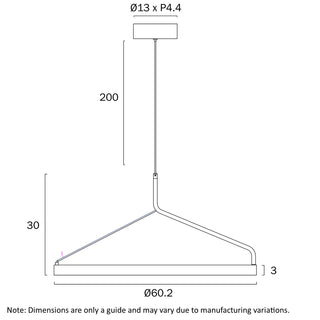 Telbix Truvon 60 Pendant