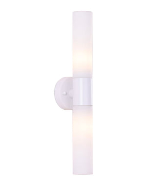 CLA Vara Interior Tubular Up/Down Opal Glass Wall Lights