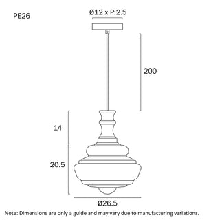 Telbix Verdun 26CM Pendant Light