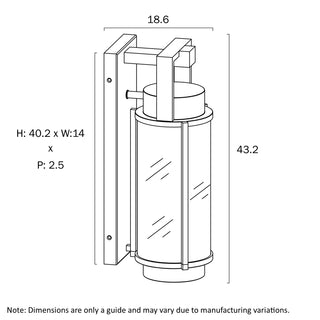 Telbix Vexor 43 Exterior Wall Light