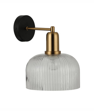 CLA Vintaj Interior Dome Glass with Antique Brass Highlight Wall Lights