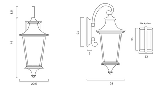 Telbix Westin Outdoor Wall Lamp