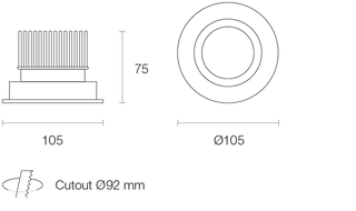 Trend MINILED XDC10 10W LED Downlight