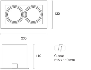 Trend MINILED XMA210 2x10W LED Downlight