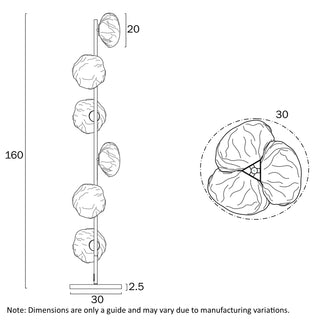 Telbix Zecca 6 Light Floor Lamp
