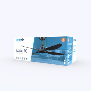 Ventair Alaska 1300mm DC Ceiling Fan ALA1304BL