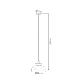 Domus ALLEGRA-PDT PENDANT 1 X E27 240V