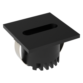 Domus Aura 240V Sqr 3w Led Trio Ip20 Black Steplight