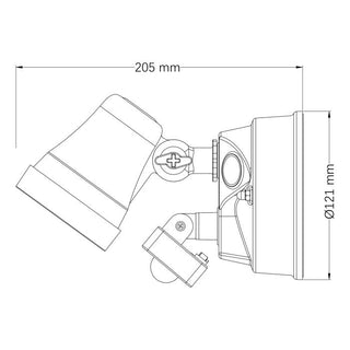 Eglo Coastgaurd 1 X15W Exterior Tri-Col Wall Light W/ Sensor