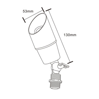 Pro Light Club Brass Directional Spotlight PSL2100WB