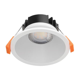 Domus 9 Round 9W Recessed Dimmable LED Tricolour IP54 Downlight White