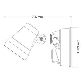 Eglo Coastgaurd 1 X15W Exterior Tri-Col Wall Light