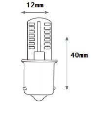 Pro Light Club 2.5W LED SCB Omnidirectional 2700K (15W Halogen Replacement)