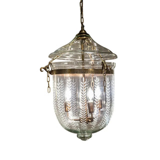 Emac & Lawton Bell Jar Ceiling Pendant Brass
