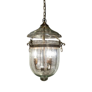 Emac & Lawton Bell Jar Ceiling Pendant Brass