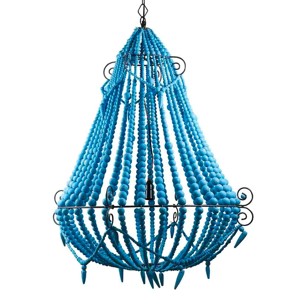 Teal chandelier deals