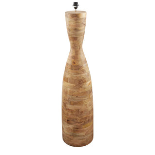 Emac & Lawton Esraj Turned Wood Natural Floor Lamp Base Only
