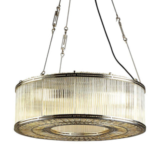 EMAC&LAWTON Verre Glass Ring Ceiling Pendant Nickel
