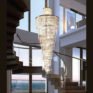 Vencha Lighting Chanel L GD Spiral Chandelier 700x2000