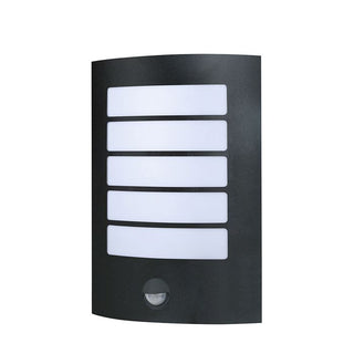 Vencha Lighting Stark LED Wall Light BLK Sensor 6000K