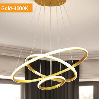 Vencha Lighting Crown 3 Ring Gold 3K