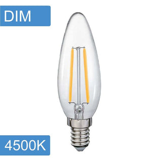 Vencha Lighting Candle C35 4w LED Filament Dim E14 4500K