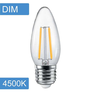 Vencha Lighting Candle C35 4w LED Filament Dim E27 4500K