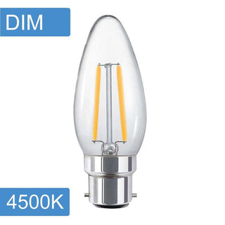 Vencha Lighting Candle C35 4w LED Filament Dim B22 4500K