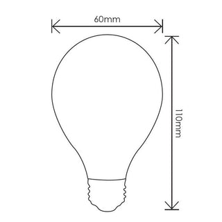 Vencha Lighting A60 6w LED Filament Lamp E27 4500K