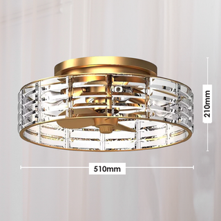 Vencha Lighting Odyssey Light Fan Gold