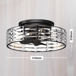 Vencha Lighting Odyssey Light Fan Black