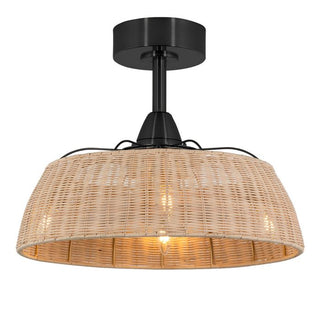 Vencha Lighting Harlow Light Fan Black