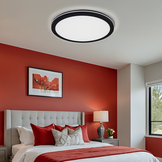 Vencha Lighting Hector 200 IP65 LED Ceiling Light Black