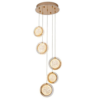 Vencha Lighting Yoyo 5 Light Round Gold