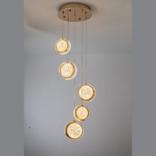Vencha Lighting Yoyo 5 Light Round Gold