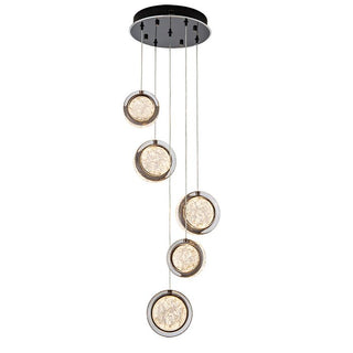 Vencha Lighting Yoyo 5 Light Round Gun Metal
