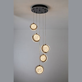 Vencha Lighting Yoyo 5 Light Round Gun Metal