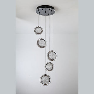 Vencha Lighting Yoyo 5 Light Round Gun Metal