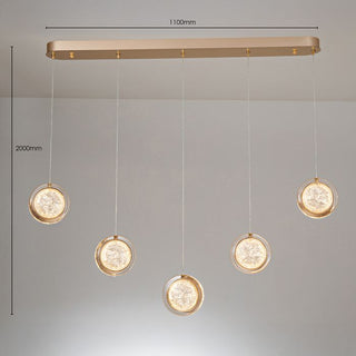 Vencha Lighting Yoyo 5 Light Bar Gold