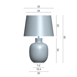 Vencha Lighting Ash Table Lamp
