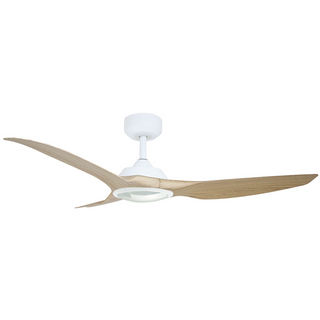 Vencha Lighting Raven RWS 64 DC Ceiling Fan Oak